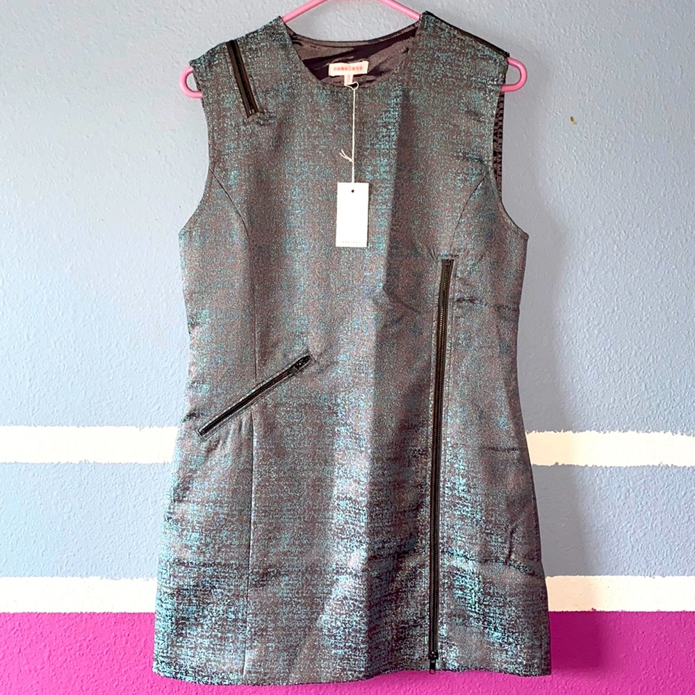 Nameless Sexy Iridescent Shift Dress with pocket